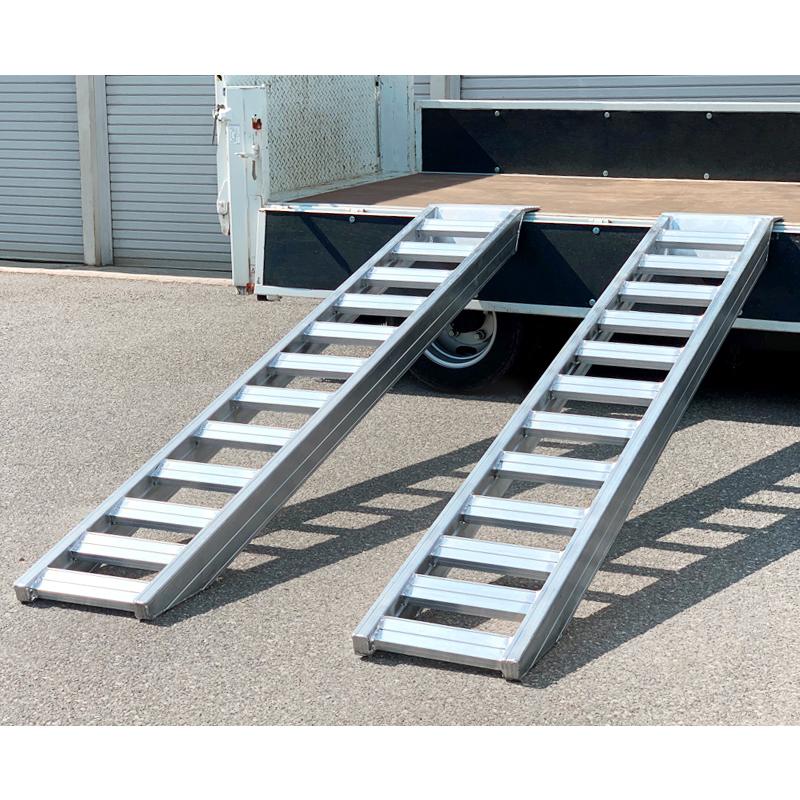 アルミブリッジ アルミラダー 全長3.2M 2本セット 耐荷重4.5t アルミブリッジ アルミラダー 全長3.2M 2本セット 耐荷重4.5t