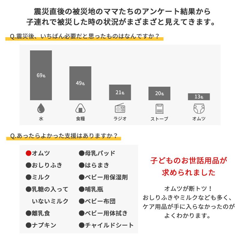 防災用品 紙おむつ 子供用 Lサイズ パンツ式 災害備蓄用 長期保存 災害