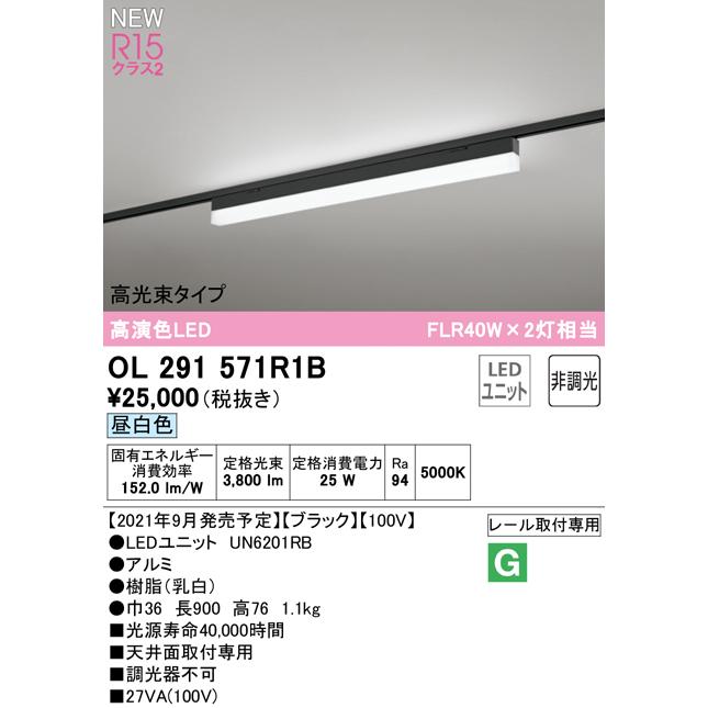 ODELIC（オーデリック） OL291571R1B LEDベースライト SOLID LINE SLIM