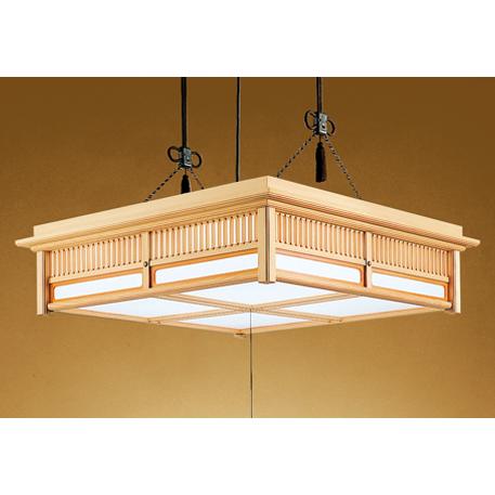 オーデリック OP252407R LED和風ペンダントライト 引きひもスイッチ付 14畳用 R15高演色 クラス2 LC-FREE 調光・調色 照明器具