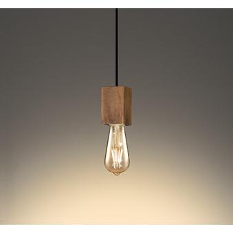 オーデリック OP252587LC LEDペンダントライト フレンジタイプ 白熱灯30W相当 連続調光 電球色 電気工事不要 照明器具 ウッド風 吊下げ インテリア照明