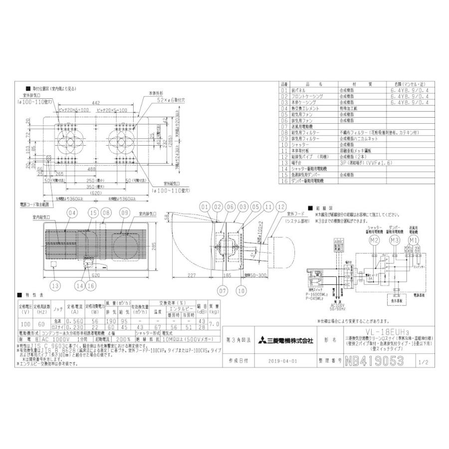 三菱（MITSUBISHI） 三菱電機 VL-18EUH3 住宅用 クイックロスナイ 準