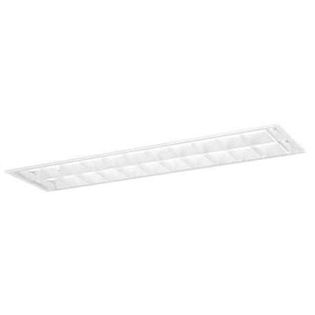 オーデリック XD566103RE LEDベースライト LED-TUBE R15高演色 40形 埋込 下面開放 W300(ルーバー付) 2灯用 FL40W×2灯相当 G13口金 非調光 電球色