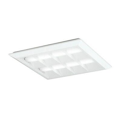 オーデリックXL501054P1D LED-スクエア LEDユニット型ベースライト 省電力 450 直付/埋込兼用型 ルーバー付 埋込穴500 非調光 温白色 FHP32W×3灯相当 施設照明