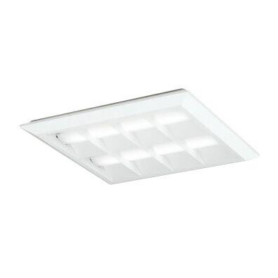 オーデリック XL501055P1D LED-スクエア LEDユニット型ベースライト 省電力 450 直付/埋込兼用型 ルーバー付 埋込穴500 PWM調光 温白色 FHP32W×3灯相当