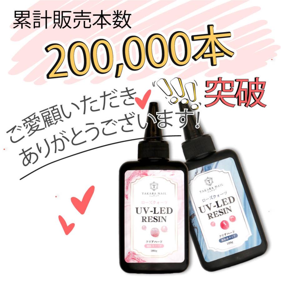 UV-LEDレジン液】ローズクォーツ レジン液 100g 【メール便対応】超