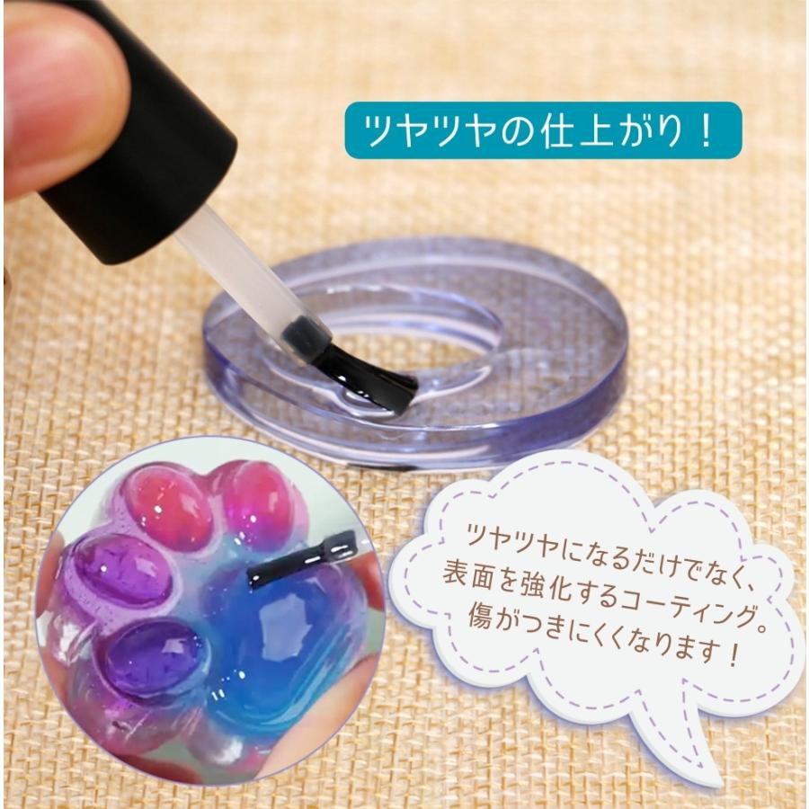 専用レジン液 ユキハナ1本、フルール9本、コーティング剤つき 無臭＆直射日光でも黄変ゼロ☆超低粘度レジン液ユキハナ100g×3本