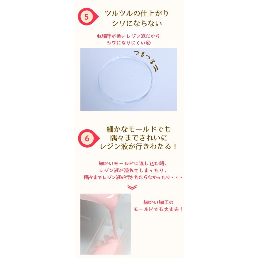 レジン液 サラサラタイプ セレスタイト 低粘度 4本セット 100g入り 大