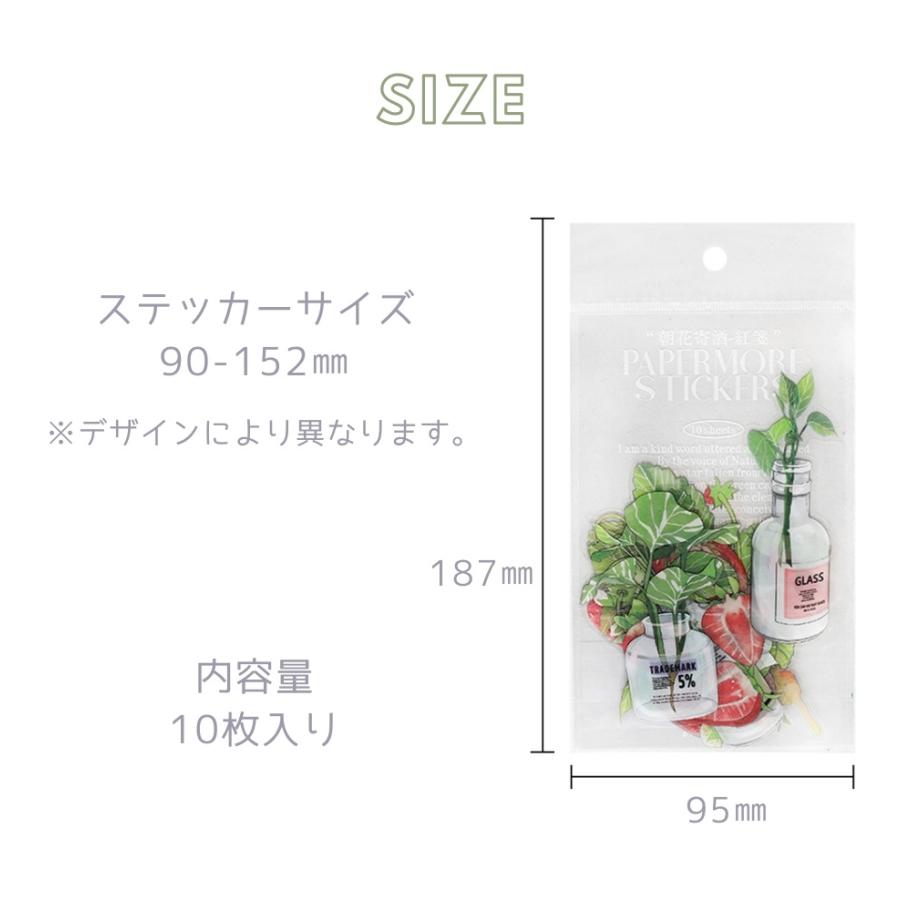 レジン シール フルーツステッカー ボタニカル レモン イチゴ 林檎