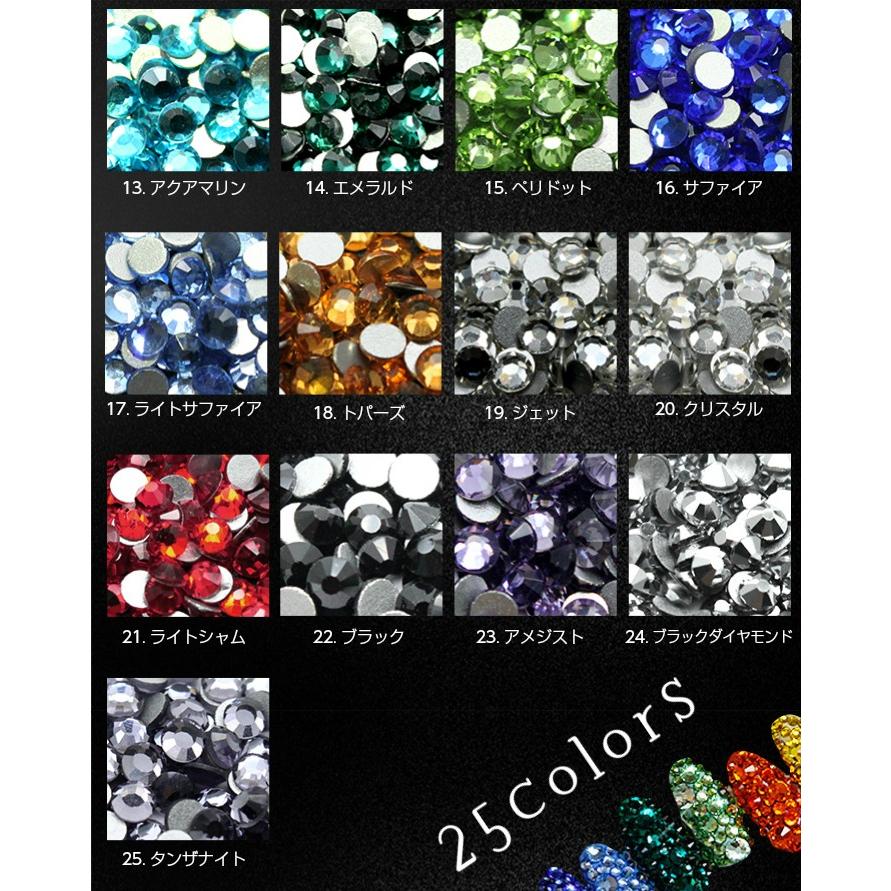 A級ガラスストーン SS3〜SS30【期間限定】【メール便対応】ガラス