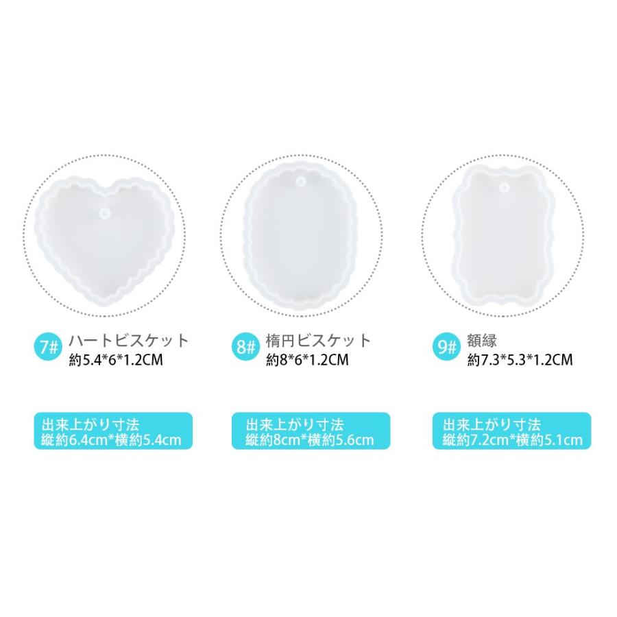 巨大カナダ輸入/六角形シリコンモールド2個セット シリコンモールド 星 スター 9種 大きめプレート 【メール便対応】六