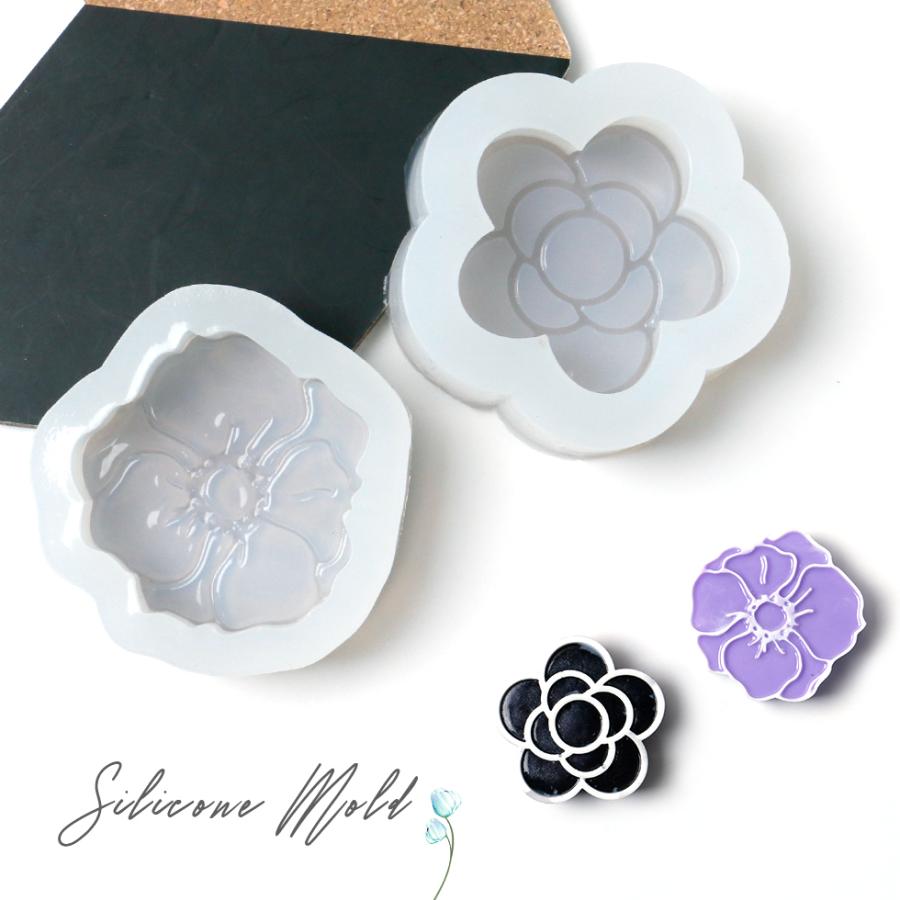 シリコンモールド 山茶花 薔薇 さざんか バラ 1輪 メール便対応 花 フラワー かわいい レジンクラフト レジン型 シリコン型 モールド 在庫限り シリコンモールド 山茶花 薔薇 さざんか バラ 1輪 メール便対応 花 フラワー かわいい レジンクラフト レジン型 シリコン型 モールド 在庫限り