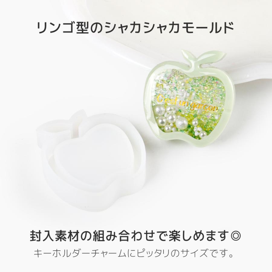 シリコンモールド リンゴ アップル 林檎 りんご シャカシャカモールド