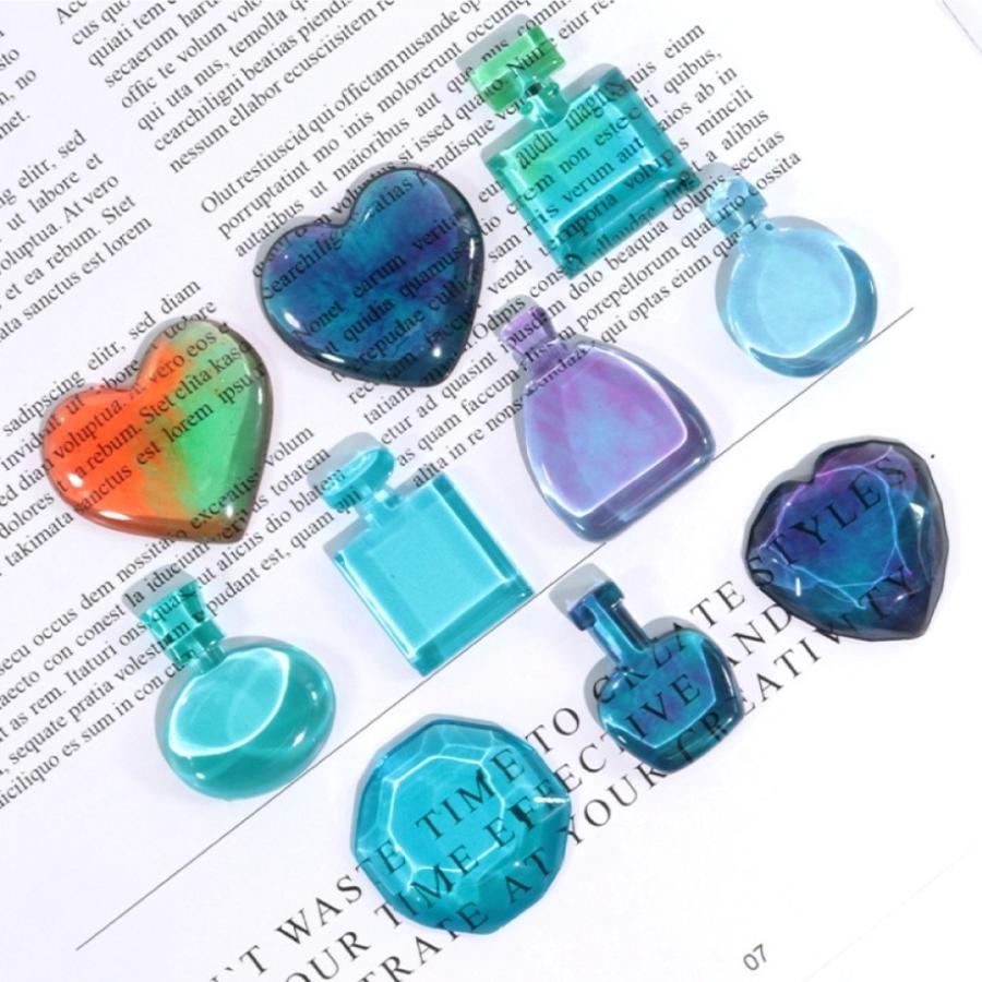 シリコンモールド 香水瓶 ハート ラウンド ドロップ 16種 アクセサリー