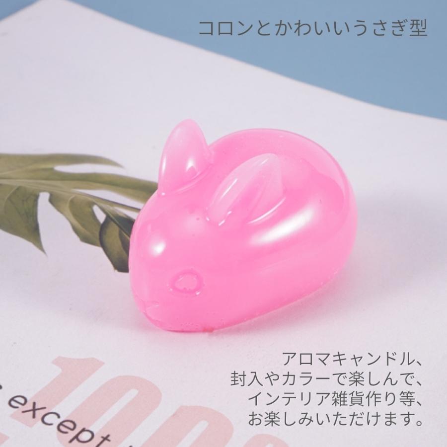 シリコンモールド リボン 雪うさぎ キャンドル 石膏 レジン UVレジン