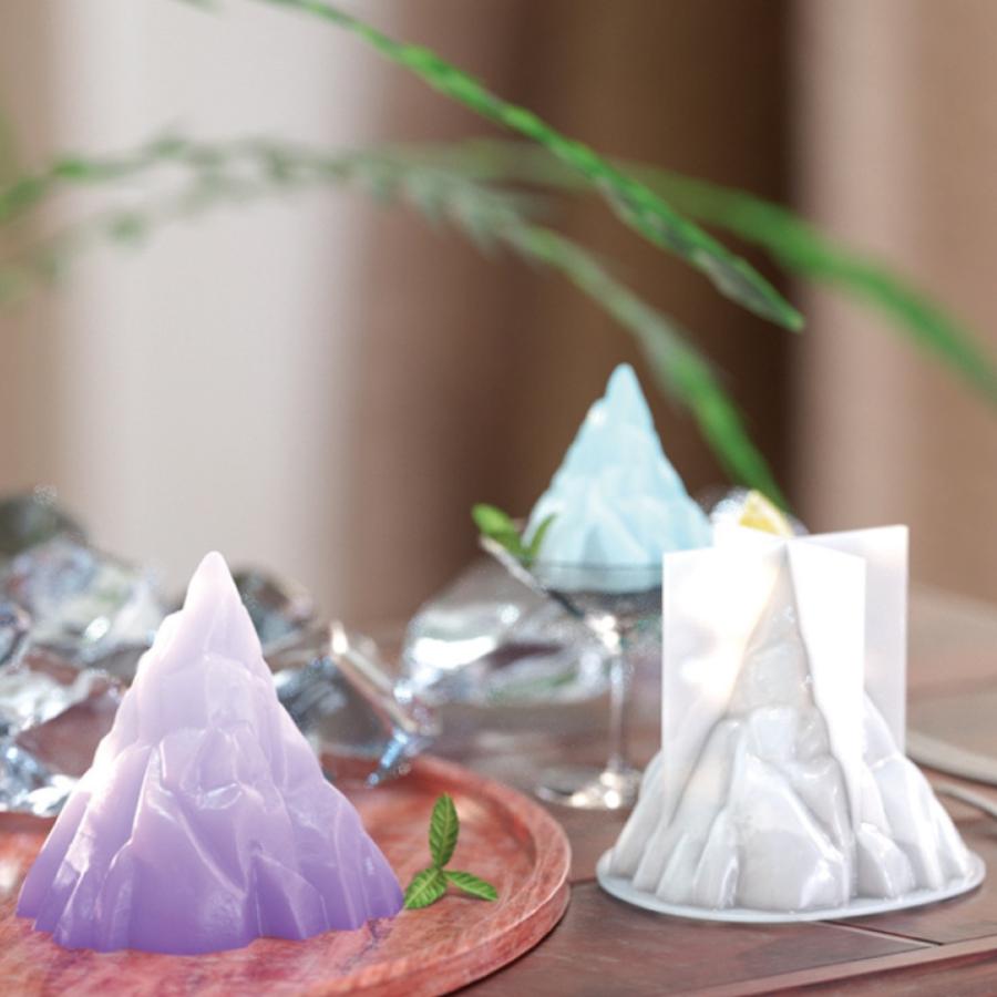 シリコンモールド スノーマウンテン 雪山 氷山 山 マウンテン UVレジン