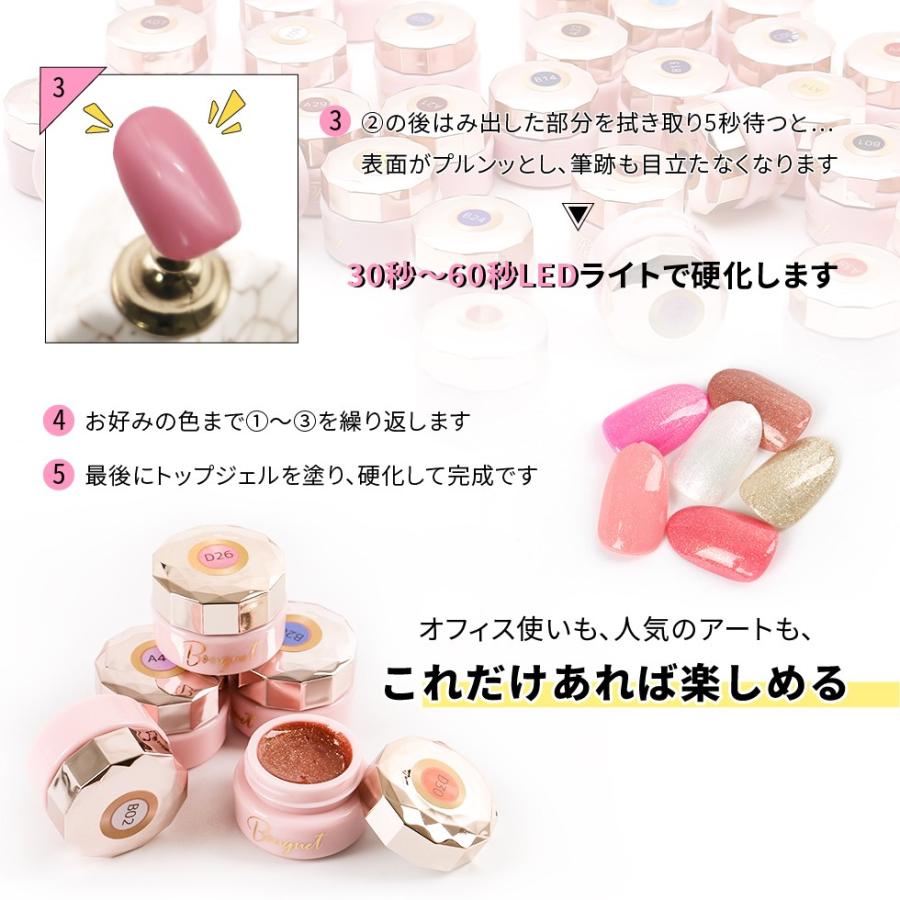 カラージェル】10色セット Bouquet ブーケジェル【メール便対応