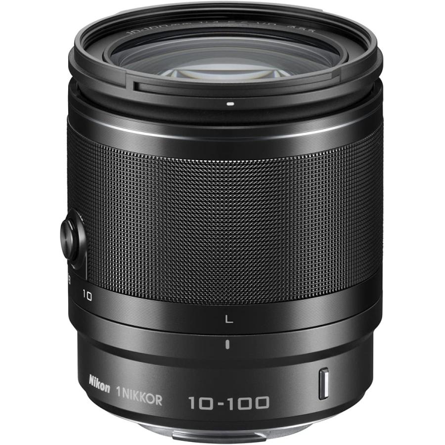 ニコン Nikon 1 NIKKOR VR 10-100mm f/4-5.6 ブラック ニコンCXフォーマット専用 高倍率ズーム 中古｜takaranoomise