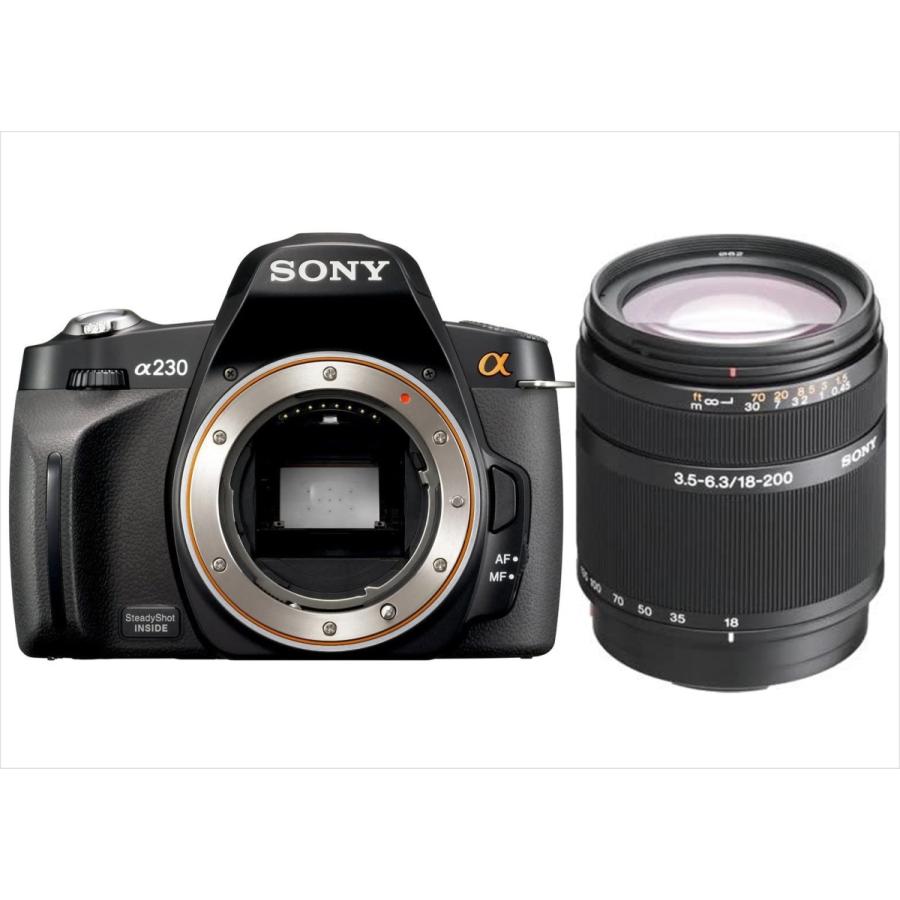 SONY デジタル一眼レフカメラ α230 充電器付 専用電池 SDHD カード対応