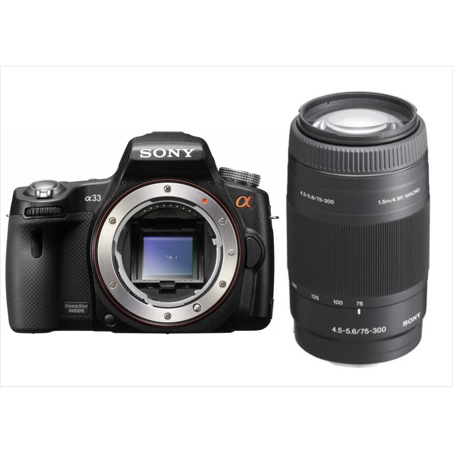 ソニー SONY α33 75-300mm 超望遠レンズセット デジタル一眼レフカメラ  