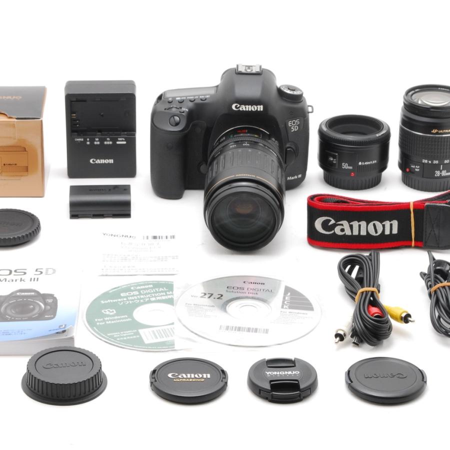 ヒート 保証付き キャノンCanon EOS 5D MarkIIIレンズセット