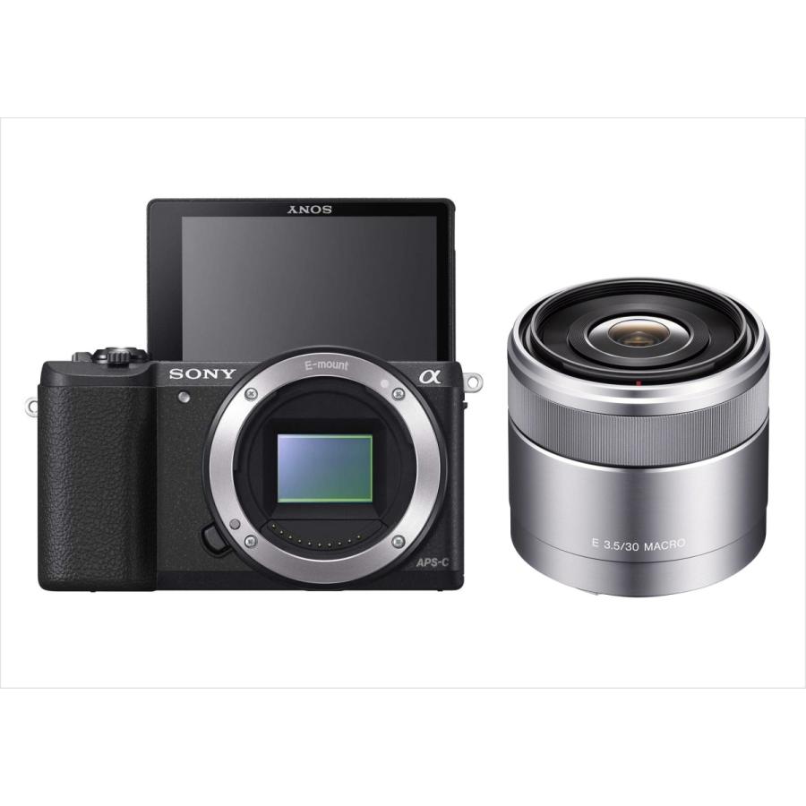 買収 ソニー SONY α5100 E 30mm 3.5 単焦点 レンズセット ミラーレス
