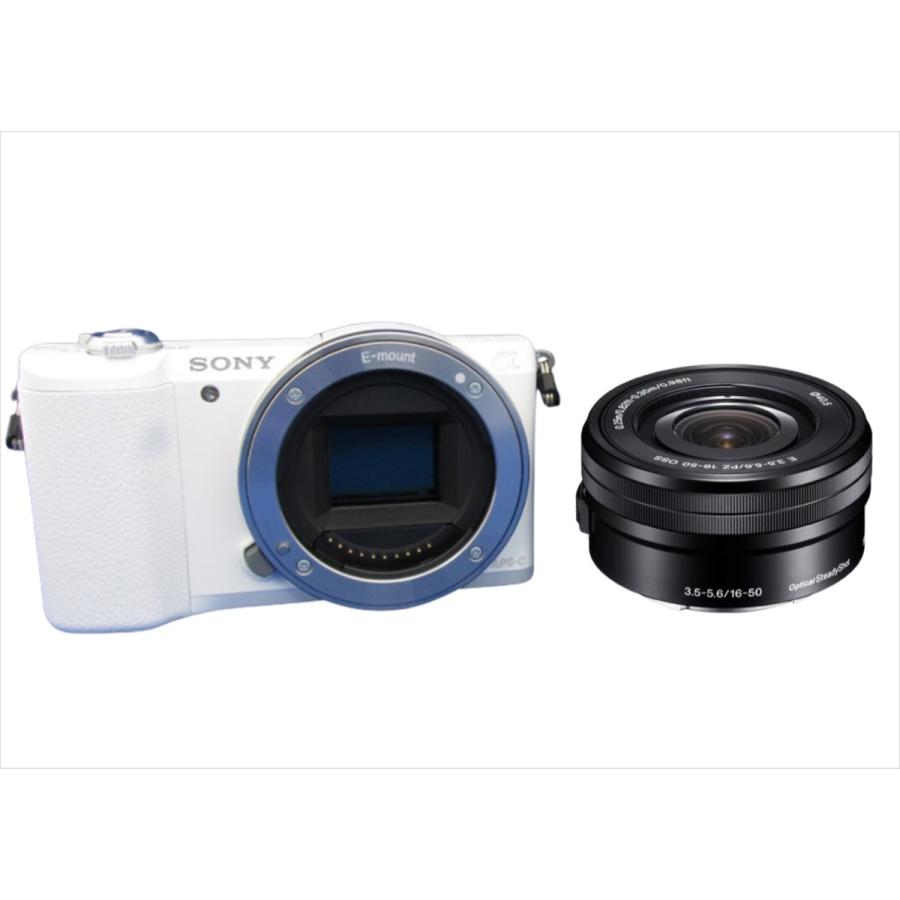 ソニー SONY α5100 ホワイトボディ E 16-50mm 黒 レンズセット ミラー