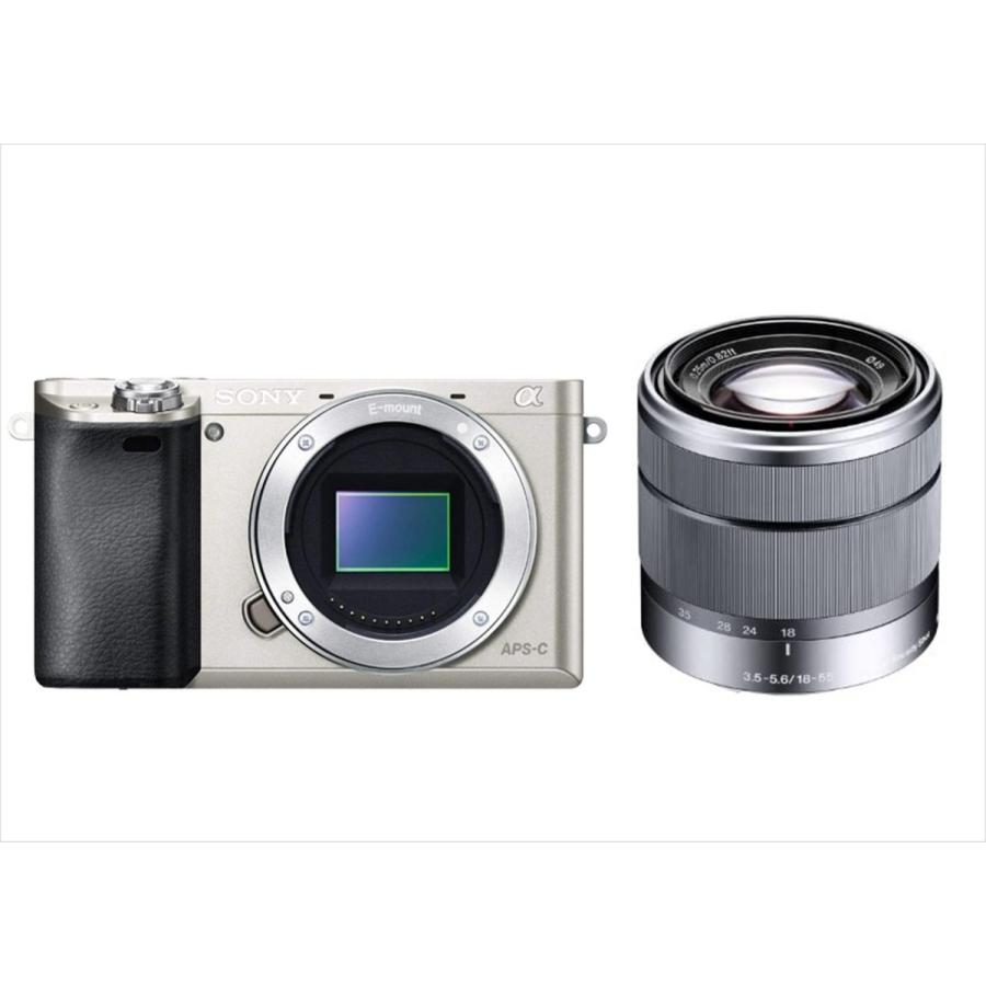 ソニー SONY α6000 シルバーボディ E 18-55mm OSS シルバー レンズセット ミラーレス一眼 中古 カメラ :a6000S-18-55S-5:トレジャーカメラ - 通販