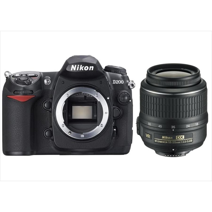 ニコン Nikon D200 AF-S 18-55mm VR 手振れ補正レンズセット デジタル一眼レフカメラ 中古｜takaranoomise
