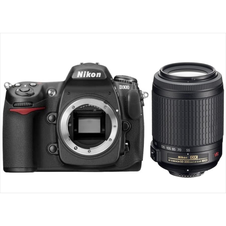 ニコン Nikon D300 AF-S 55-200mm VR 手振れ補正望遠レンズセット 
