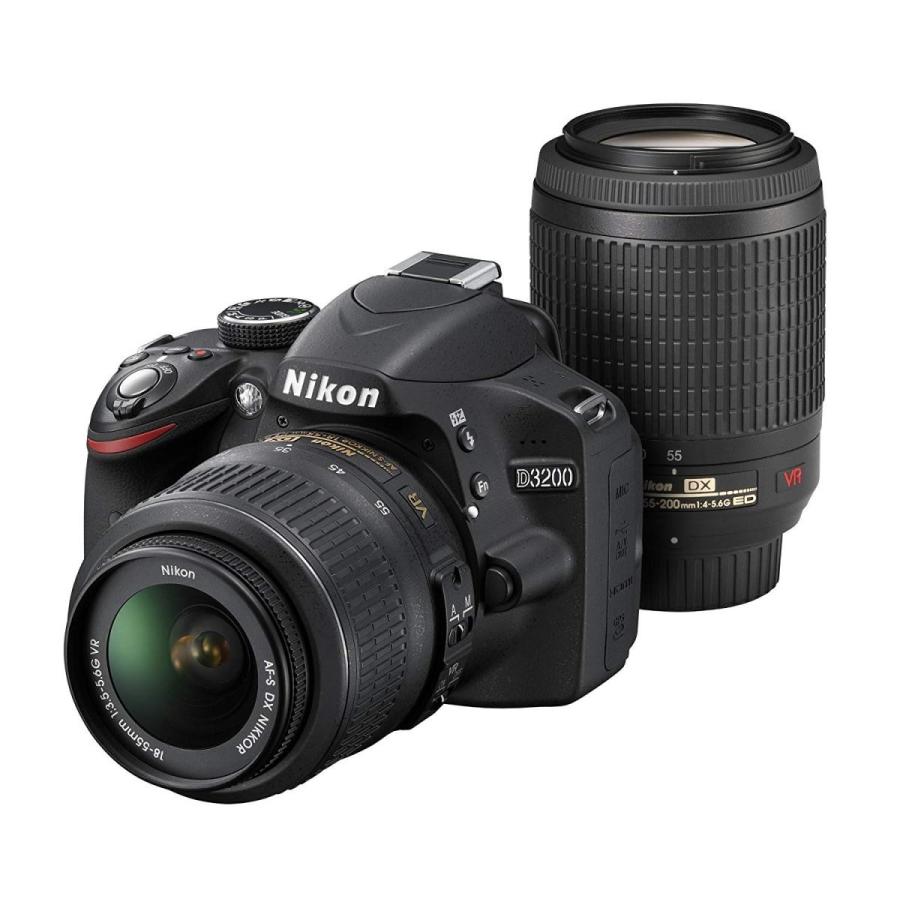 本物の本物のデジタル一眼レフ Nikon ニコン D3200 手振れ補正 ダブル