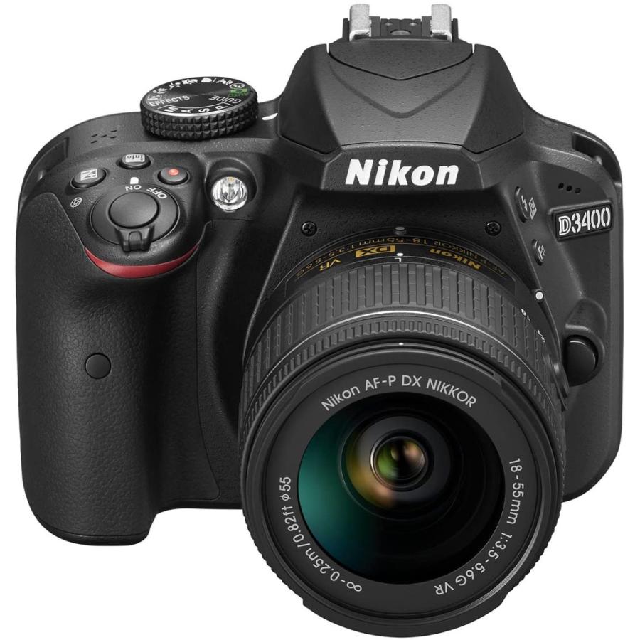 最終決算 ニコン Nikon ブラック レンズキット 中古 デジタル一眼レフカメラ VR 18-55 AF-P D3400 デジタル一眼レフカメラ