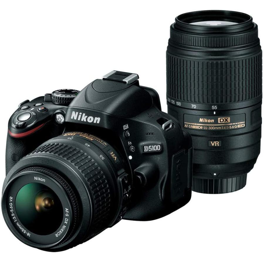 ニコン Nikon D5100 1855mm 55300mm ダブルズームキット デジタル一眼レフカメラ 中古 D51001855