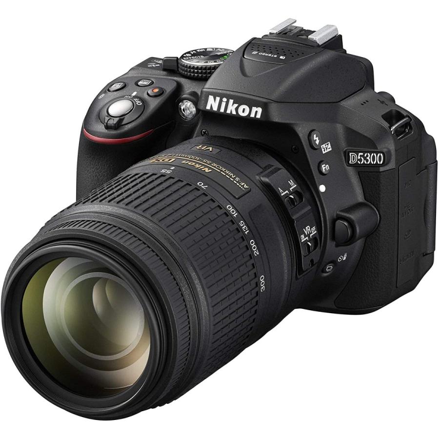 ニコン Nikon D5300 55-300mm 望遠レンズキット ブラック デジタル一眼レフカメラ 中古 カメラ :D5300-55-300
