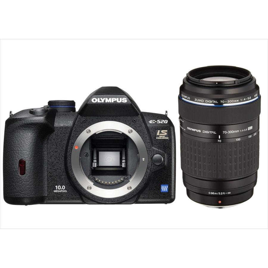 オリンパス OLYMPUS E520 ZUIKO 70300mm 超望遠レンズセット フォーサーズ 中古 E520703005
