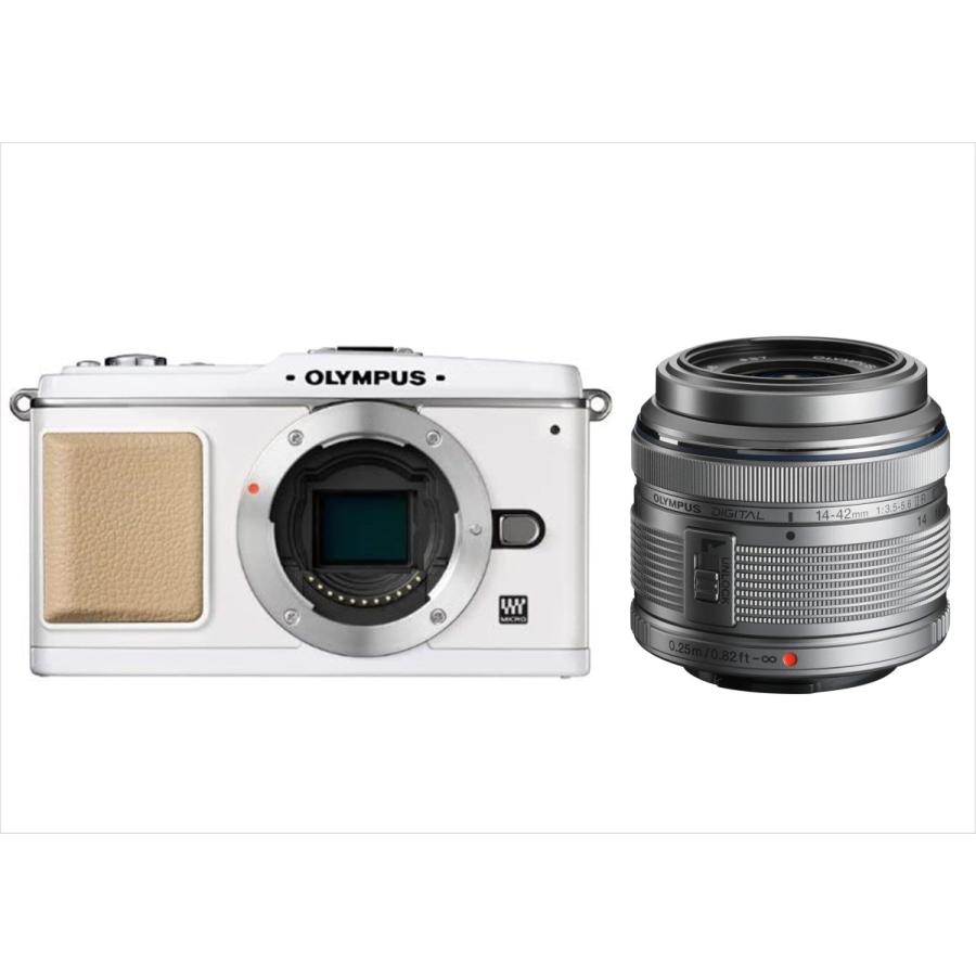 オリンパス】OLYMPUS E−P1 WHITE ※レンズ2個付き！-