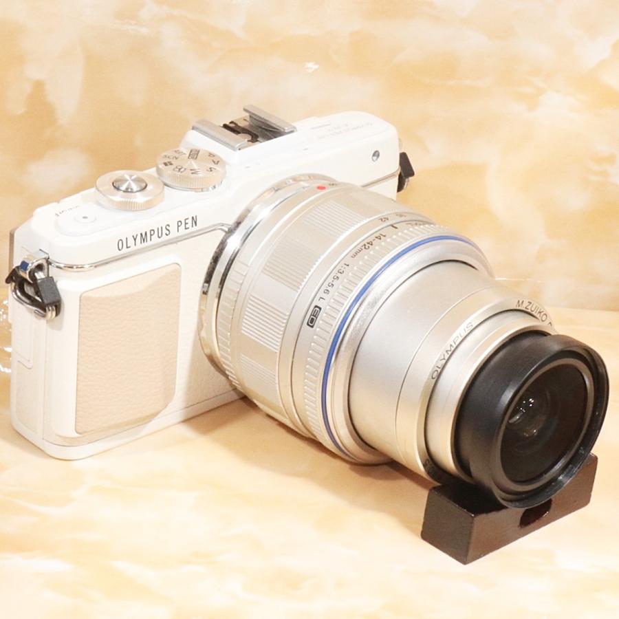 オリンパス OLYMPUS Pen Lite E-PL7 ホワイト レンズセット 極上美品