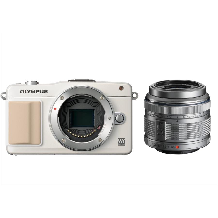 オリンパス OLYMPUS E-PM2 ホワイトボディ 14-42mm シルバー オリンパス OLYMPUS E-PM2 ホワイトボディ 14-42mm シルバー