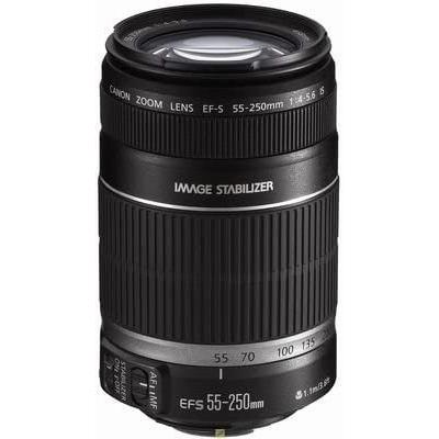 キヤノン Canon EF-S 55-250mm F4-5.6 IS APS-C対応 望遠レンズ 中古  