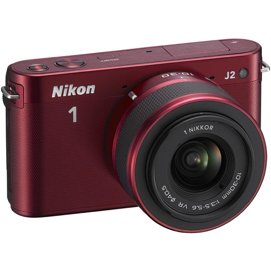 ニコン Nikon 1 J2 標準ズームレンズキット レッド ミラーレス一眼