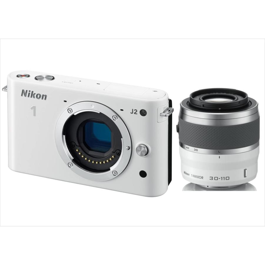 早い者勝ち ニコン Nikon J2 30-110mm 望遠 白レンズセット ミラーレス