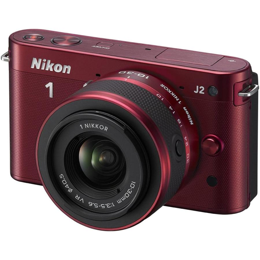 ニコン Nikon J2 10-30mm 手振れ補正レンズキット 中古 ミラーレス一眼 カメラ レッド :J2-red:トレジャーカメラ