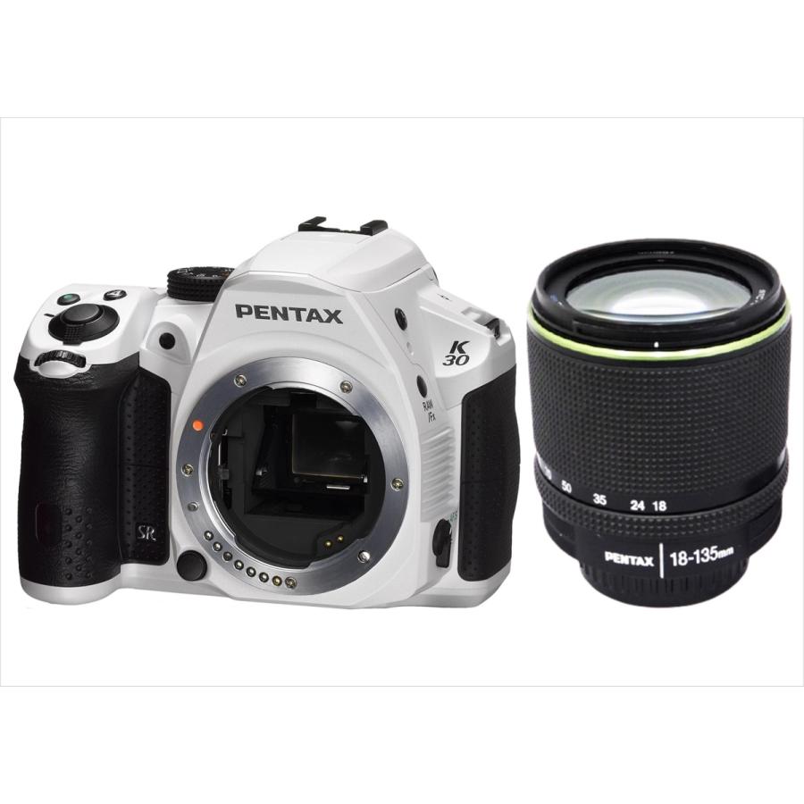 ペンタックス PENTAX K-30 18-135mm 高倍率 レンズセット ホワイト