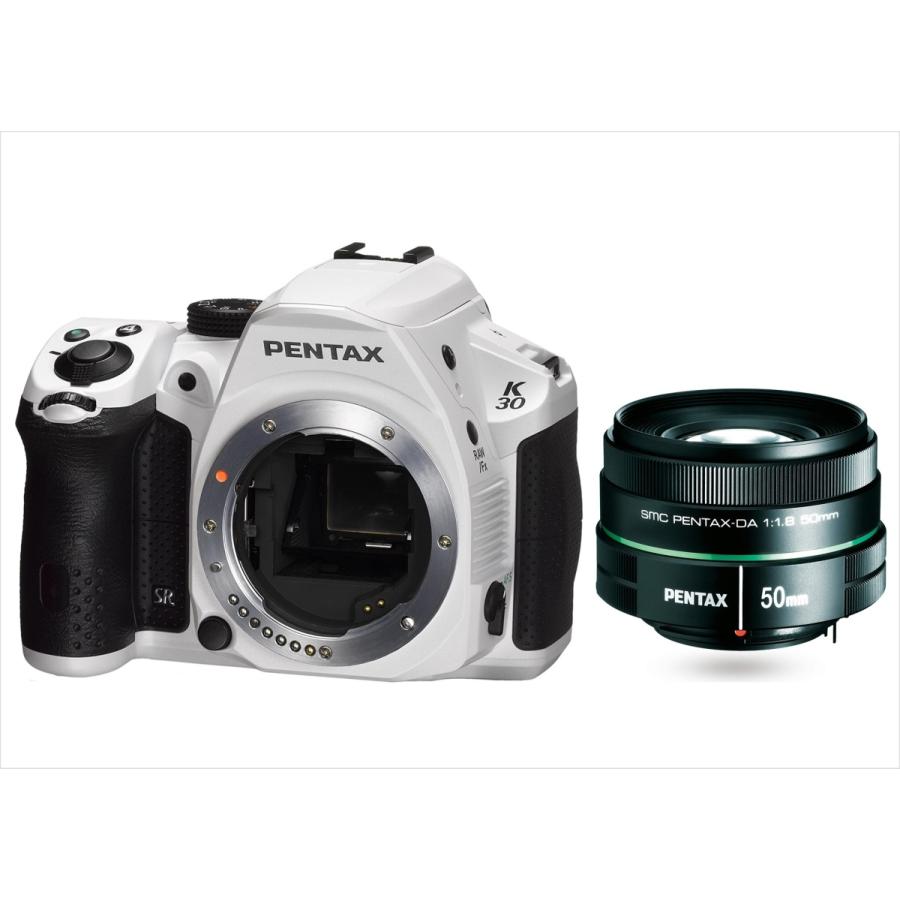 熱い販売 ペンタックス PENTAX K-30 白 50mm 1.8 単焦点レンズセット デジタル一眼レフカメラ 中古 デジタル一眼レフカメラ