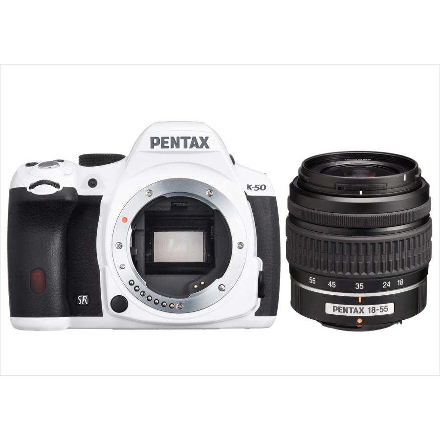 クラシック ペンタックス PENTAX K-50 白 18-55mm レンズセット