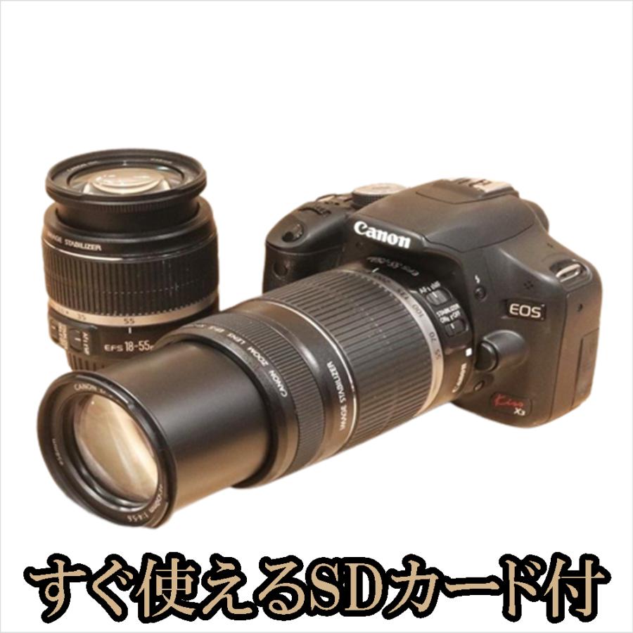 デジタル一眼レフ Canon キャノン EOS Kiss X3 手振れ補正ダブルズーム