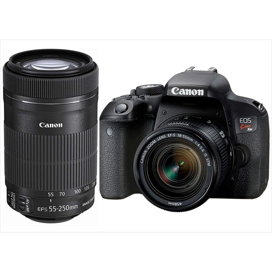 キヤノン Canon EOS Kiss X9i 18-55mm 55-250mm STM ダブルズームキット デジタル一眼レフカメラ 中古 手振れ補正付き｜takaranoomise