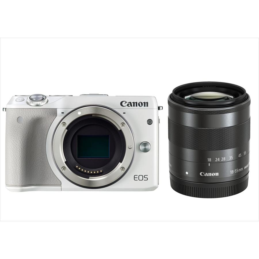 キヤノン EOS M3 ホワイトボディ EF-M 18-55mm レンズセット