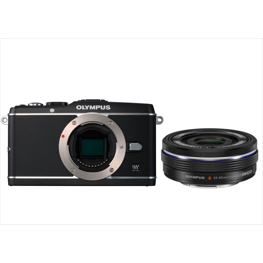 オリンパス OLYMPUS E-P3 ブラックボディ 14-42mm 黒 レンズセット