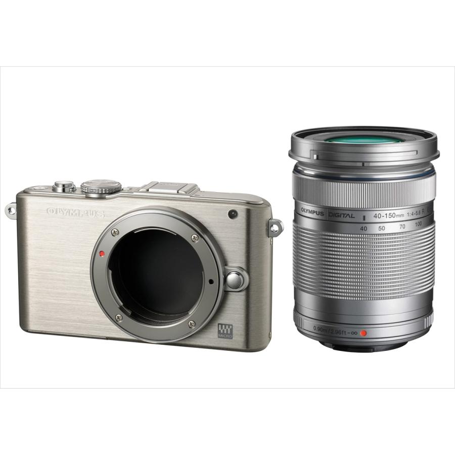 オリンパス OLYMPUS E-PL3 シルバーボディ 40-150mm シルバー 望遠レンズセット ミラーレス一眼 中古 カメラ :PL3S